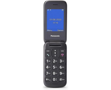 Teléfono Móvil Senior PANASONIC KX-TU400EXG concha 2,4´´(6,1cm) Gris. REF. CSP-237432