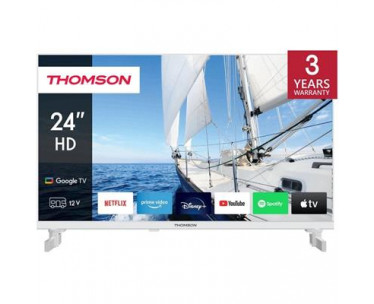 Televisor 24´´ Thomson 24hg2s14cw Blanco Hd 1366x768 12v/24v Google Tv 11 3xhdmi 2xusb Bt Wifi Vesa 100x100 Color Blanco. REF. 