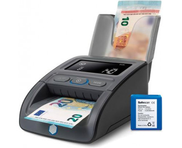 PACK DETECTOR BILLETES FALSOS 155-S + APILADOR  RS-100 + BATERIA RECLARGABLE LB-105 SAFESCAN 112-0732. REF. CSP-419622