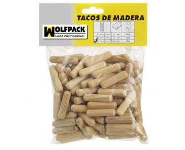 Espigas Madera 6x30 mm. Bolsa de 50 Piezas, Ref. FOR-13103500
