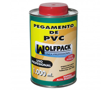 Pegamento PvcWolfpackCon Pincel 1000 ml., Ref. FOR-14020175