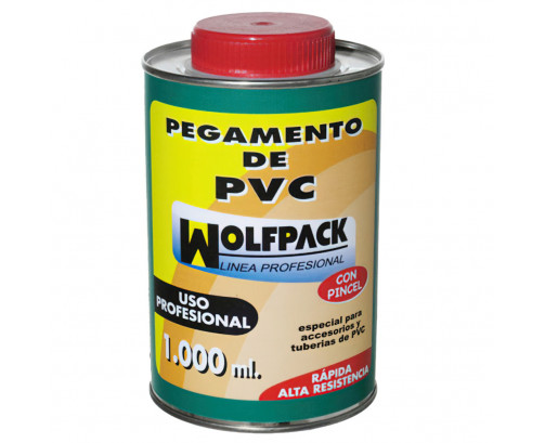 Pegamento PvcWolfpackCon Pincel 1000 ml., Ref. FOR-14020175
