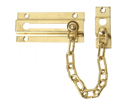 Cadena Seguridad Puerta Latonada Blister 1 Pieza, Ref. FOR-3090440