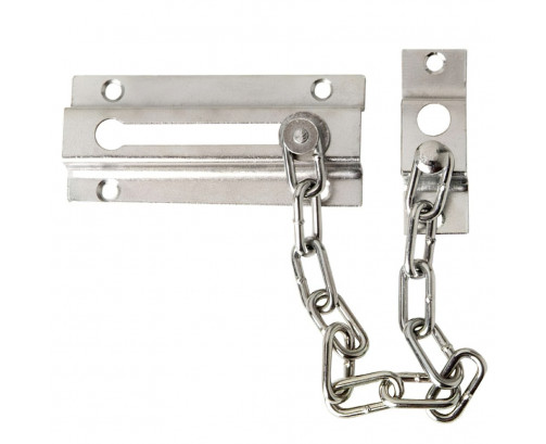 Cadena Seguridad Puerta Plateada Blister 1 Pieza, Ref. FOR-3090442