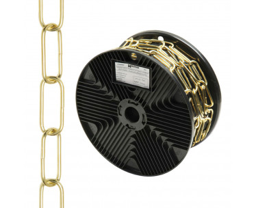 Cadena Decorativa Lisa Latonada 3,4x43 mm. Rollo 20 metros, Ref. FOR-1040001