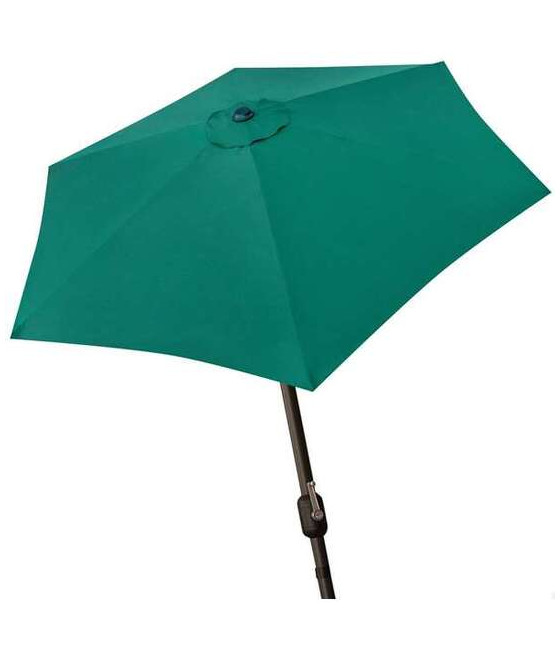 PARASOL 300 CM CON CHIMENEA Y MÁSTIL DE ALUMINIO 4,8 CM COLOR VERDE-CYG-445820
