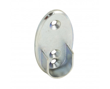 Soporte Lateral Oval Zincado Lateral Ø 16 mm., Ref. FOR-5300250