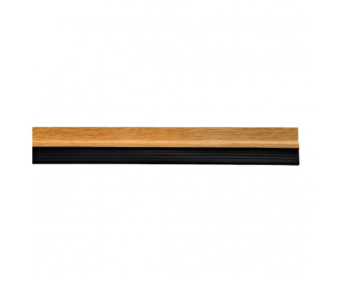 Burlete Puerta Pvc Roble Con Goma 1 Metro, Ref. FOR-5190340