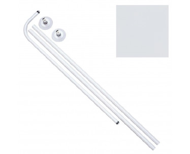 Barra Baño Curva 18 mm. 80x 80 A 122 Blanco, Ref. FOR-5431810