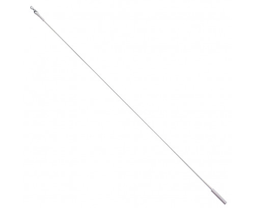 Tirador Riel Aluminio Plastificado 1,0mt Blanco, Ref. FOR-5431710