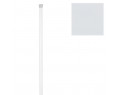 Barra Baño Recta Extensible 18 mm. 0,74-1,26 Blanco, Ref. FOR-5431800