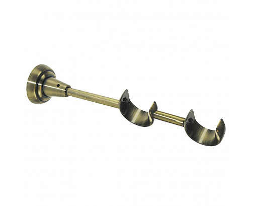 Soporte Zirconio Doble 28-28 mm. Bronce Viejo, Ref. FOR-5432705