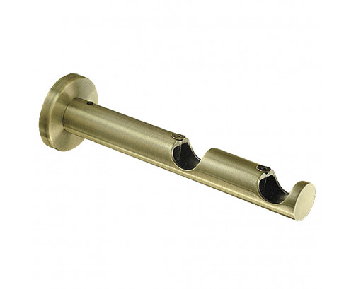 Soporte Zirconio Doble 20 mm. Bronce Viejo, Ref. FOR-5433055