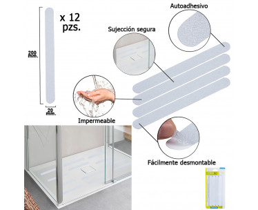 Tiras Antideslizante Adhesivas Para Baños Duchas, Ref. FOR-5520060