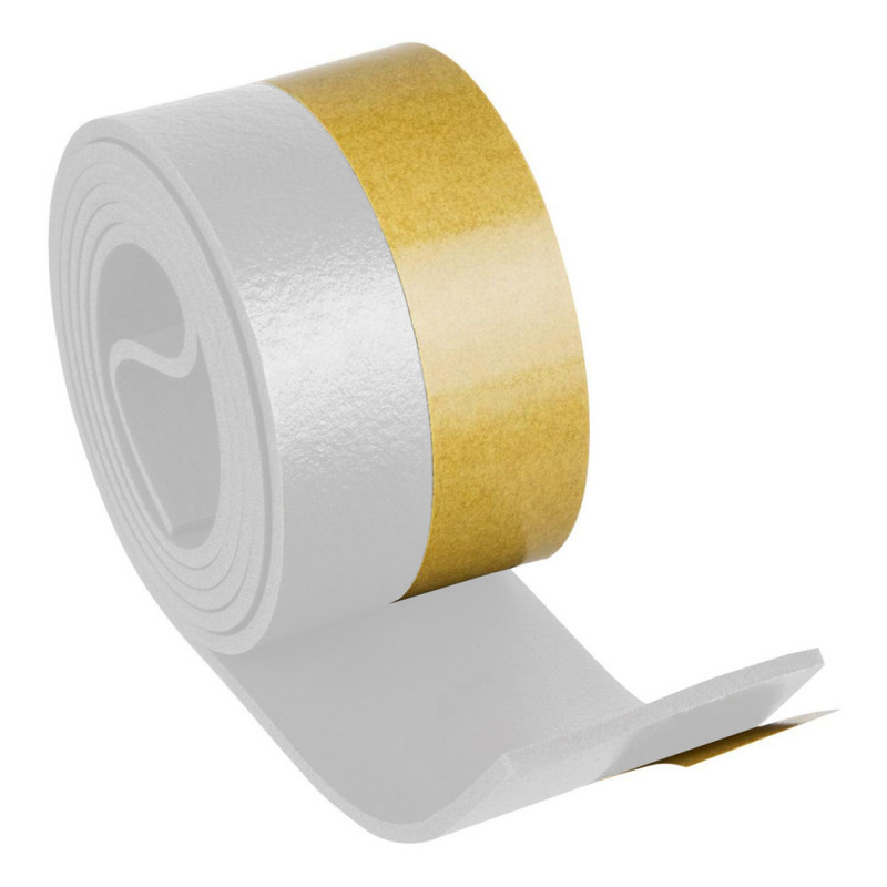 Burlete Umbral Autoadhesivo PVC Flexible Blanco, Ref. FOR-5190140