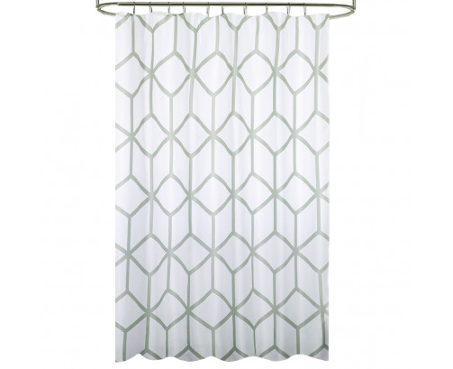 Cortina Ducha Tela Geometrico 180 x 200 cm. Impermeable, Ref. FOR-4042485