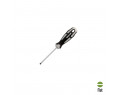 Destornillador Plano Estampado Acero S2 Mango TPR Bimaterial. Medida 0,8 x Ø 4,0 x 75 mm. DIN5265, Ref. FOR-2324545