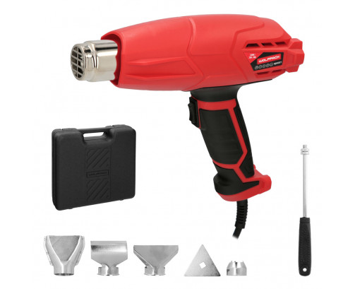 Pistola Aire Caliente 2000 Watt. 2 Potencias ConAccesorios, Ref. FOR-7021600
