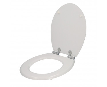 Tapa Wc Universal Blanca Caida Amortiguada, Ref. FOR-5421018