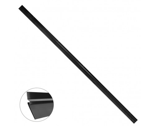 Burlete Para Puertas De Garaje Aluminio Negro Con Goma 2,5 m., Ref. FOR-5190490