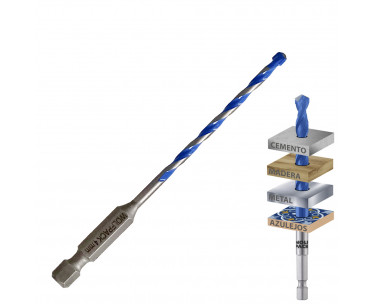 Broca Universal HexagonalØ 4,0 mm. Blister 1 pieza, Ref. FOR-9094700