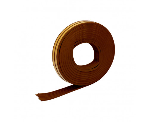 Burlete Caucho Marron Rollo 6 Metros. x 9 mm., Ref. FOR-5190136