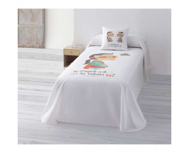 COLCHA BOUTI ENTRETIEMPO DE TUTTI CONFETTI MODELO SUPERHERORE CHICA PARA CAMA DE 105 (205X270CM.)-CYT-285229