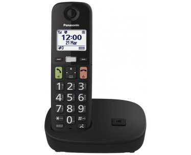 Teléfono inalámbrico dect PANASONIC KX-TGU110EXB Botones grandes Compatible con audífonos. REF. CSP-406004