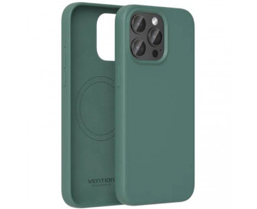 Funda Silicona con Magsafe Vention KUDG0-20/ Compatible con iPhone 13 Mini/ Verde CYD-0122665