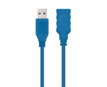 Cable Alargador USB 3.0 Nanocable 10.01.0902-BL/ USB Macho - USB Hembra/ 2m/ Azul CYD-0057031