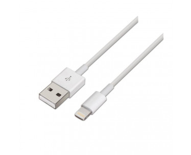 Cable USB 2.0 Lightning Aisens A102-0036/ USB Macho - Lightning Macho/ Hasta 2.5W/ 60Mbps/ 2m/ Blanco CYD-0081478