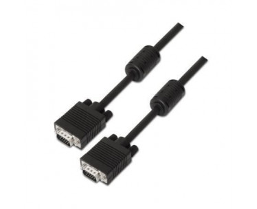 Cable SVGA Aisens A113-0076/ HDB15 Macho - HDB15 Macho/ Hasta 3W/ 10Mbps/ 20m/ Negro CYD-0084076