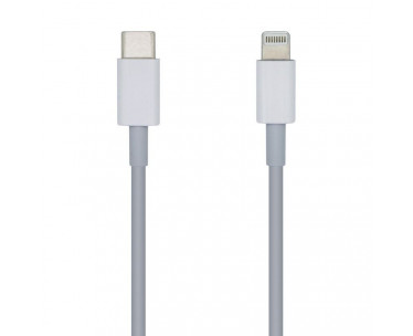 Cable USB 2.0 Tipo-C Lightning Aisens A102-0442/ Lightning Macho - USB Tipo-C Macho/ 1m/ Blanco CYD-0097656