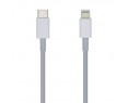 Cable USB 2.0 Tipo-C Lightning Aisens A102-0442/ Lightning Macho - USB Tipo-C Macho/ 1m/ Blanco CYD-0097656