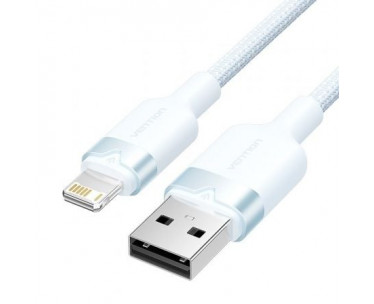 Cable USB 2.0 Lightning Vention LANSH/ USB Macho - Lightning Macho/ 480Mbps/ 2m/ Azul CYD-0122692