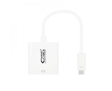 Conversor Nanocable 10.16.4102/ USB Tipo-C Macho - HDMI Hembra/ 15cm/ Blanco CYD-0072542