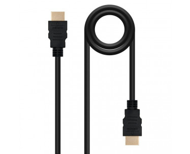 Cable HDMI 1.4 Nanocable 10.15.1705/ HDMI Macho - HDMI Macho/ 5m/ Negro CYD-0082373