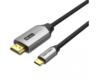 Cable Conversor HDMI 2.0 4K Vention CRBBG/ USB Tipo-C Macho - HDMI Macho/ 1.5m/ Negro CYD-0118158