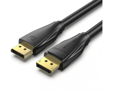 Cable DisplayPort 1.4 8K Vention HCDBH/ DisplayPort Macho - DisplayPort Macho/ 2m/ Negro CYD-0110632