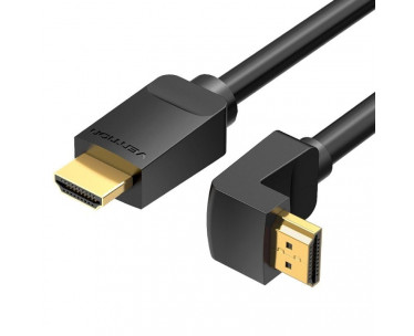 Cable HDMI 2.0 4K Acodado Vention AAQBG/ HDMI Macho - HDMI Macho/ 1.5m/ Negro CYD-0110524