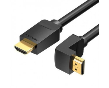 Cable HDMI 2.0 4K Acodado Vention AAQBI/ HDMI Macho - HDMI Macho/ 3m/ Negro CYD-0115220