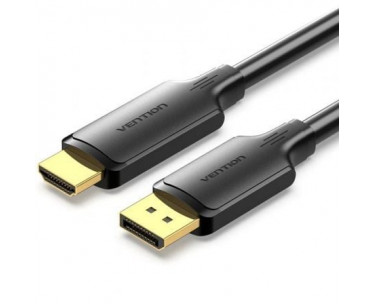 Cable Conversor Vention HFOBF/ DisplayPort Macho - HDMI Macho/ 1m/ Negro CYD-0122326