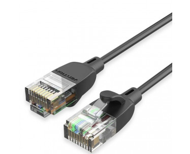 Cable de Red RJ45 UTP Vention IBIBJ Cat.6A/ 5m/ Negro CYD-0114107