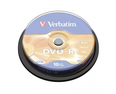 DVD-R Verbatim Advanced AZO 16X/ Tarrina-10uds CYD-0035184