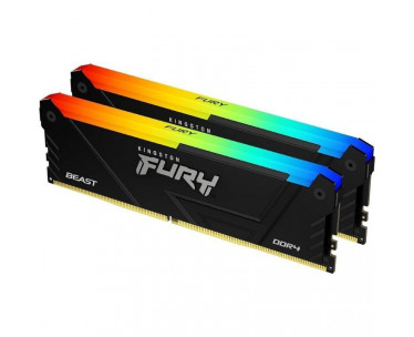 Memoria RAM Kingston FURY Beast RGB 2 x 8GB/ DDR4/ 3200MHz/ 1.35V/ CL16/ DIMM CYD-0120961