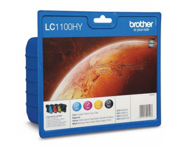 Cartucho de Tinta Original Brother LC-1100XL Alta Capacidad Multipack/ Cian/ Magenta/ Amarillo/ Negro CYD-0040647