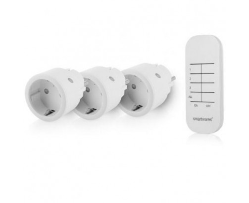 Set de Enchufes Inalámbricos Smartwares SH4-99578/ Blancos CYD-0120632