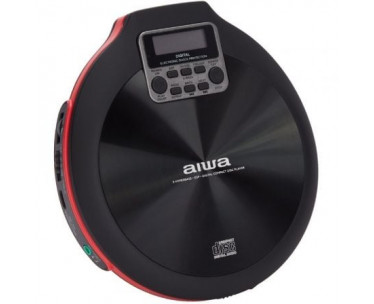 Reproductor de CD/CDR/MP3 Aiwa Walk PCD-810RD/ Negra y Roja CYD-0120083