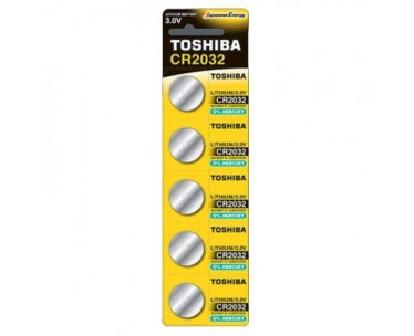 Pack de 5 Pilas de Botón Toshiba CR2032/ 3V CYD-0106656