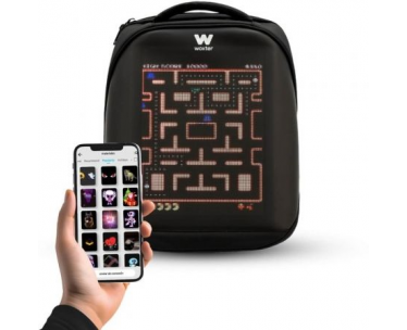 Mochila con Pantalla LED Woxter T3HD/ Capacidad 15L/ Negra CYD-0123614